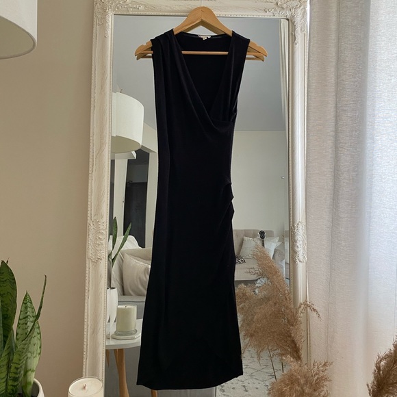 Wilfred Free Black Knit Maxi Dress - Picture 7 of 9